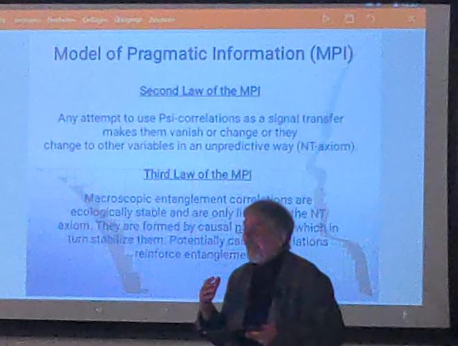 Walter von Lucadou presentation about the model of pragmatic information